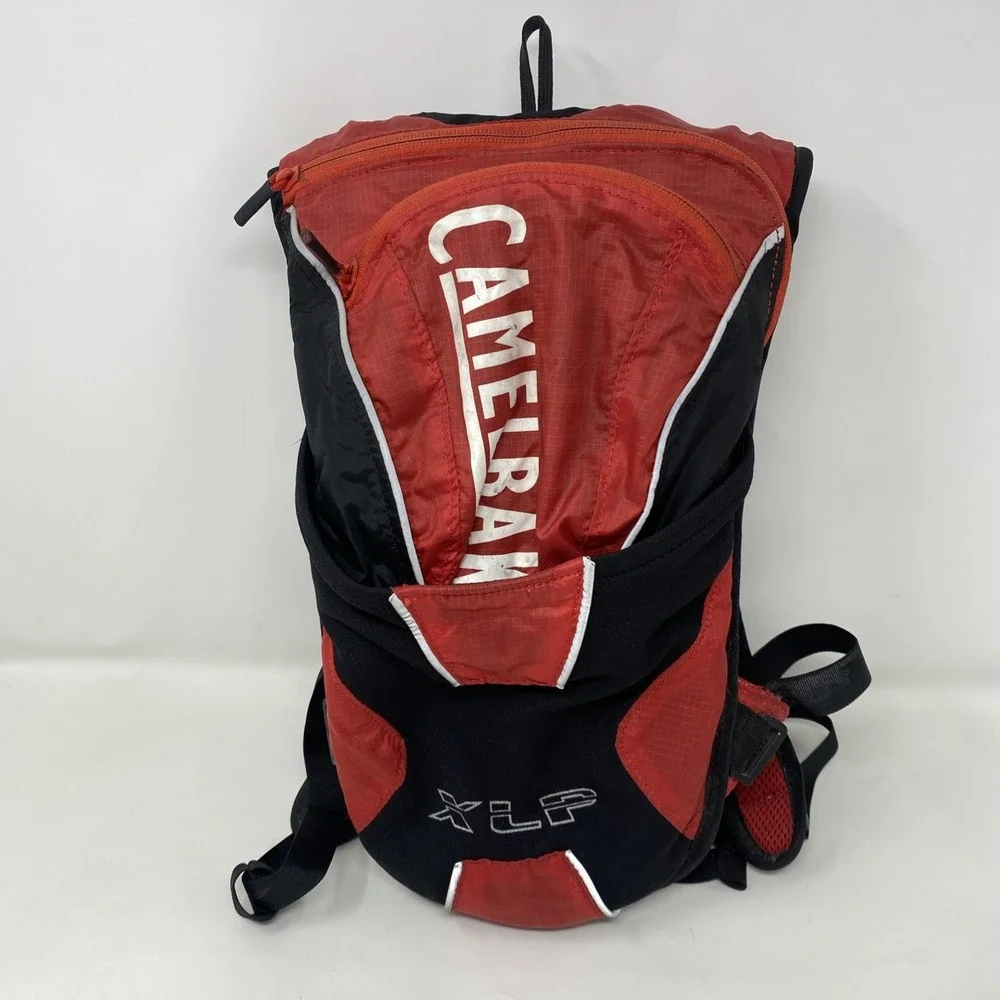 Camelbak Hydration Pack Backpack Red Black Hiking Outdoors w/ Bladder
